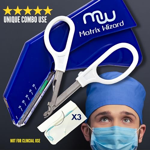 Matrix Wizard TRAINING SET A Advanced Practice Suture Kit - Training Sutures With Needle Plus Disposable Stapler And Remover Tool thumb #3