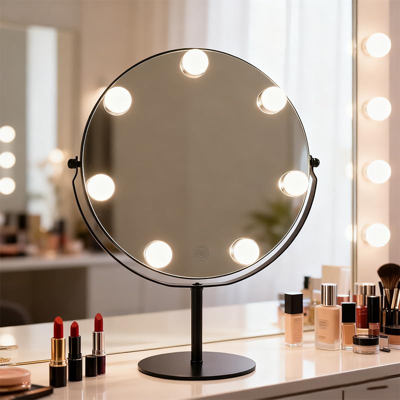 Espejo de Maquillaje Tesrago con Luz LED, 17"x11.8" miniatura 1