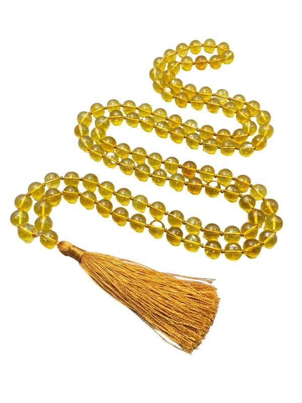Mala Citrine 108 Perles pour Méditation Réussir Son Ancrage et Sa Pratique