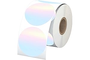 Direct Thermal Labels Round: Vibrant Watercolor Rounds for Business