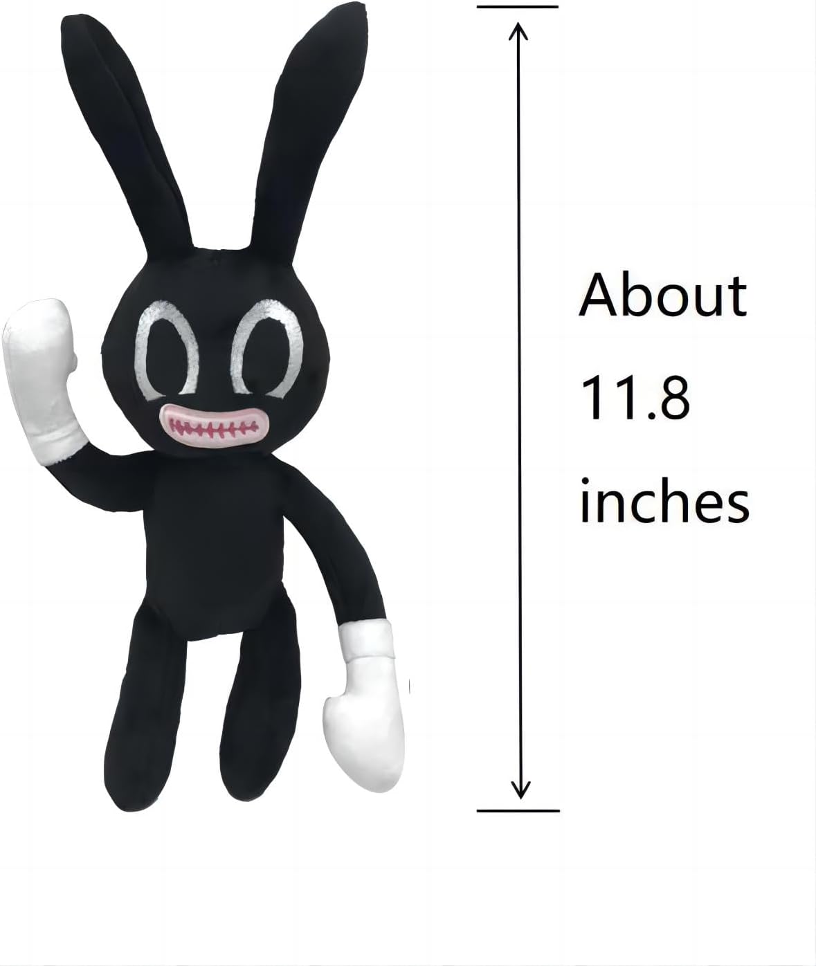 3PCS Siren Head Plush Toys Limbs Movable Double-Head Monster Cartoon Cat and Dog Doll,22 inches Plush Toys for Halloween and Christmas Party Birthday Gift (3PCS Black)