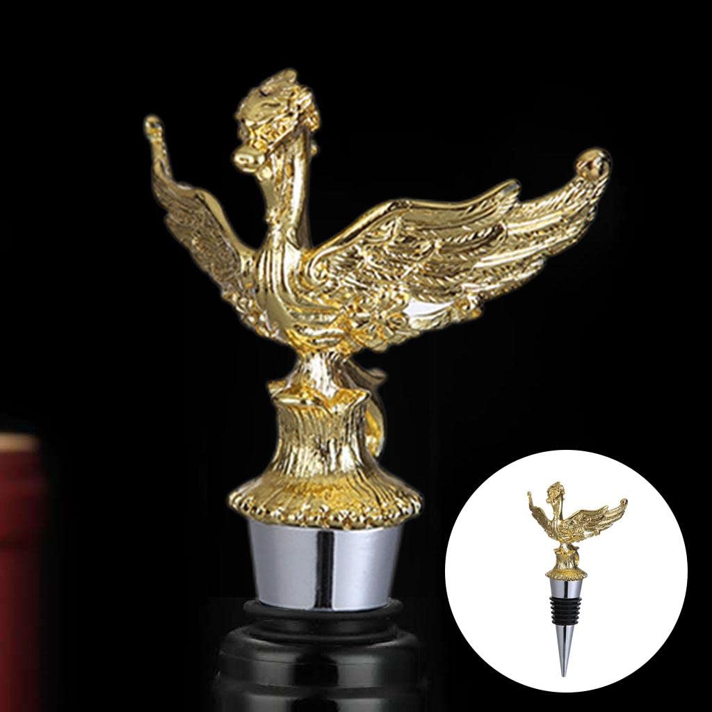 Trendy Retail Animal Wine Bottle Stopper Decor for Bar Beverage Bottle Champagne Bottle Dragon Stopper Gold