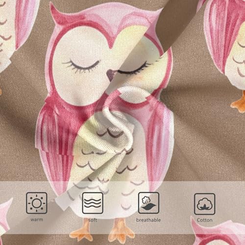 Girls Underwear Toddlers 2t Cotton Cute Panties Girl Durable Briefs Underpants Cute Watercolor Owls Eyes Brown3