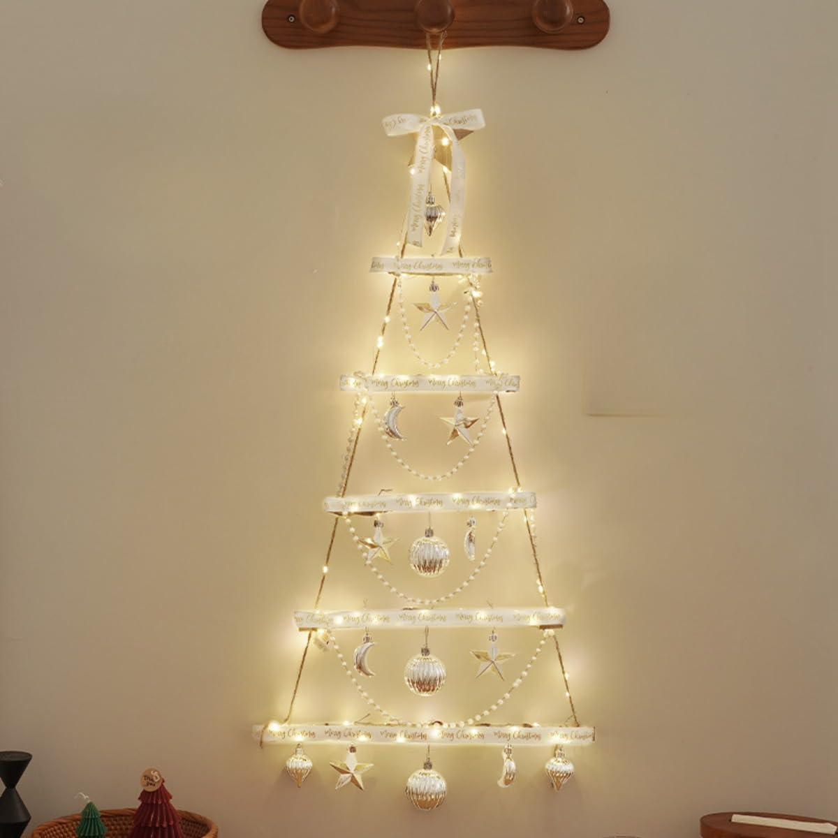 クリスマスツリー 壁掛けにも　ライト付き　装飾 楽天市場】壁掛けツリー LED ライト付 クリスマス ツリー 壁掛け
