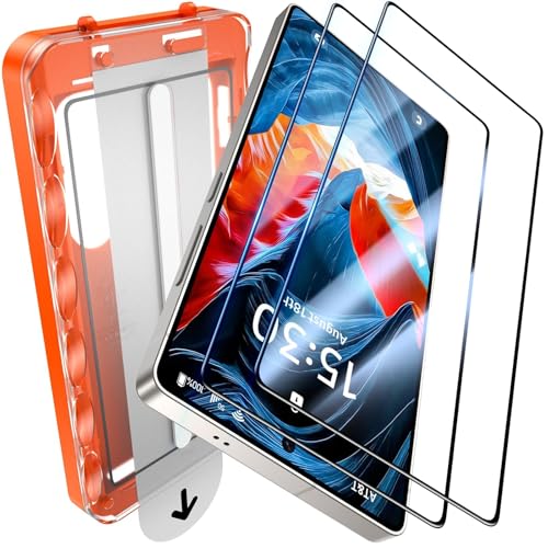 Image of UniqueMe for S25 Ultra Screen Protector - 2 PACK Tempered Glass for Samsung Galaxy S25 Ultra,[Fingerprint Unlocking] Easy Installation,Bubble-Free,9H Hardness,HD-Clear,3D Full-coverage