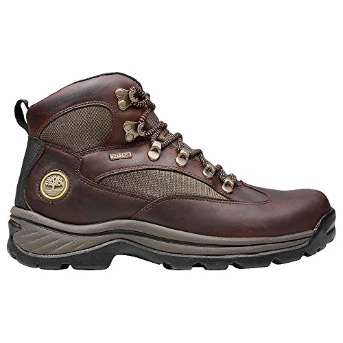Timberland Bota masculina Chocorua Trail Mid impermeável para caminhada, Marrom escuro de flor integral, 38