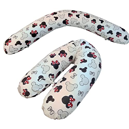 Emi&Sam, coussin d'allaitement, housse de 170 cm, remplissage FillBall EPS, coussin de positionnement, housse pour coussin...