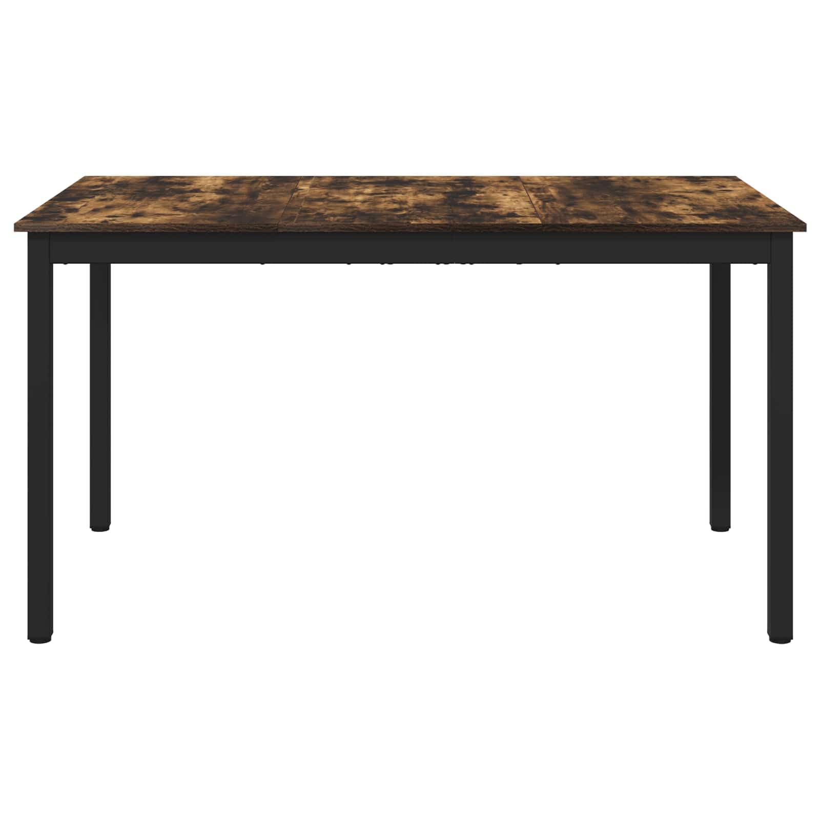 Stół do jadalni 140 x 80 x 75 cm, metalowa rama z płyty drewnopochodnej, prostokątny stół kuchenny do jadalni, salonu i jadalni, stabilny stół do jadalni dla rodziny, gości, posiłku i