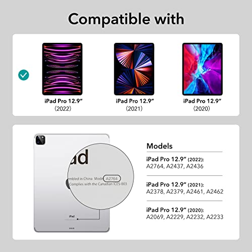 ESR for iPad Pro 12.9 Case (2022/2021/2020, 6th/5th/4th Gen), iPad Air 13 inch Case 2025/2024, Convenient Magnetic Attachment - Image 2