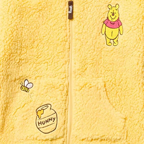 Disney Winnie the Pooh Toddler Boys Zip Up Hoodie Yellow 3T