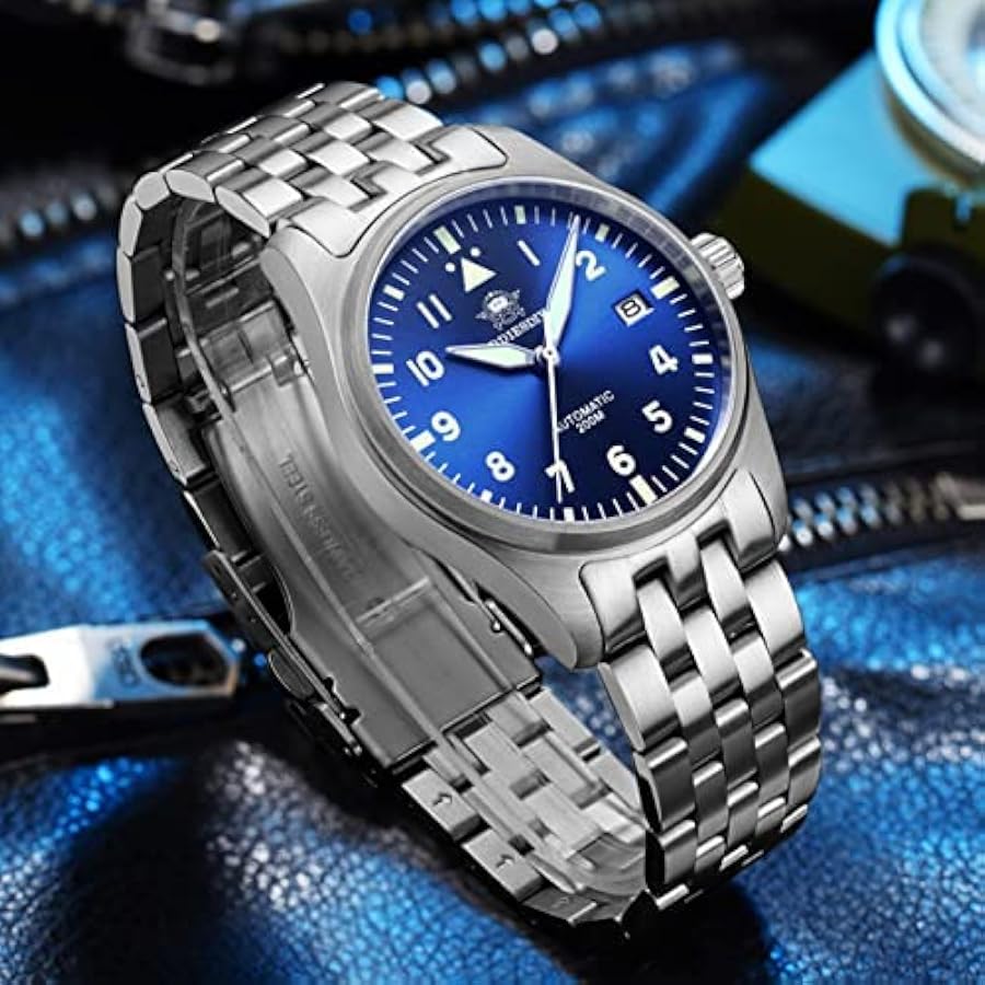 ADDIESDIVE Orologio Subacqueo Automatico Uomo – Stile Retrò – 41mm, Vetro Zaffiro, Impermeabile 200m, NH35A - 2