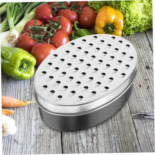 Rallador ovalado de queso Luxshiny doble cara con mango miniatura 6