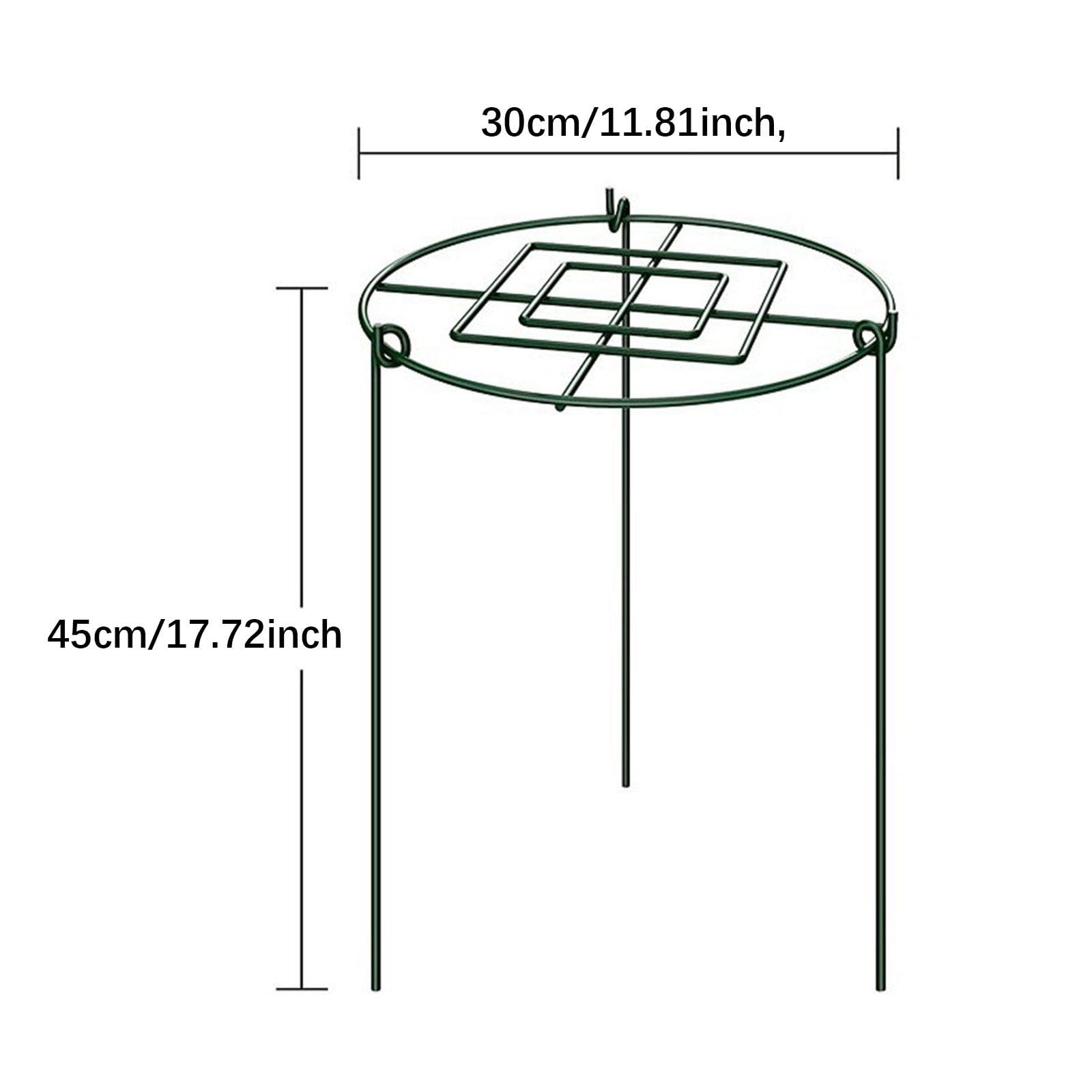 3 Tuteurs pour Pivoines Grimpantes, Treillis, Protection Robuste, Anneaux de Support pour Plantes Retombantes, Plantes D'extérieur, 30x45cm