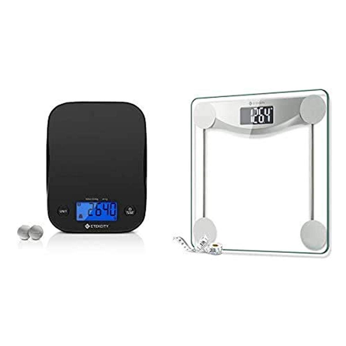 Etekcity Food Kitchen Scale and Digital Body Weight Bathroom Scale