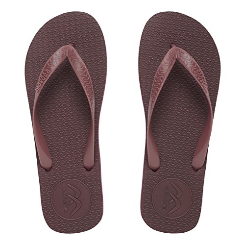 Image of Boomerangz (Clearance Stock Men's Flip Flops | Slippers | Thongs Colour: Burgundy /Black (#NoMoreBlowOuts #ChangeableStraps)
