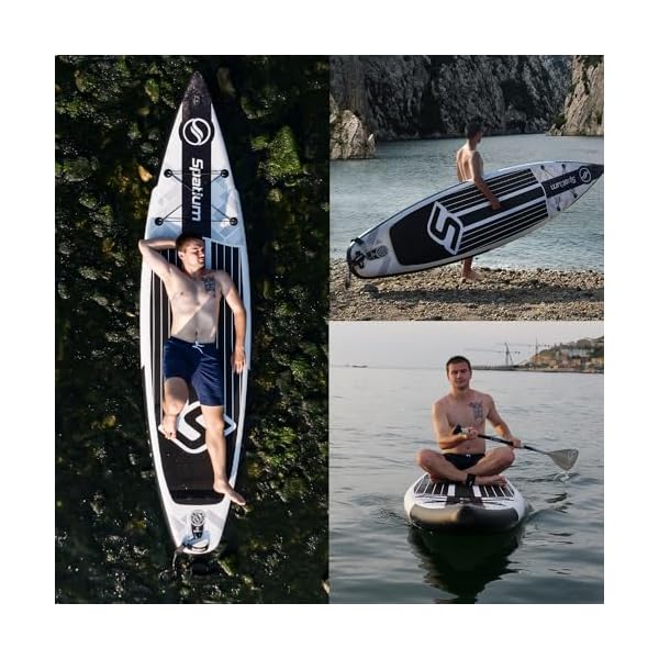 Spatium Inflatable Stand Up Paddle Board Inflatable SUP Ultralight Inflatable Paddle Board for Adults for All Skill Levels,No-Slip EVA Deck,Paddleboard Inflatable with SUP Paddle Board Accessories - Image 7