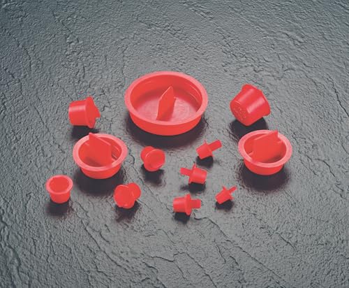 Caplugs CPT-240 CPT Series, Plastic Center Pull Tab Tapered Plug, Hole Protection, Leak Prevention, Masking, Powder Coating, LD-PE, Flange OD 2.66