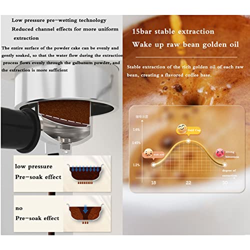 Cafetera semi automática con espuma de leche 1.4 L miniatura 5