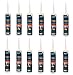 Produktbild 12 x Bostik Superfix Xtrem 1K Hybrid Klebdichtstoff 450g 290ml Kartusche schwarz