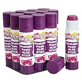 Colorations SGSTRAY Best-Value Washable Glue Sticks, Small, (0.32 oz.) (Pack of 12)