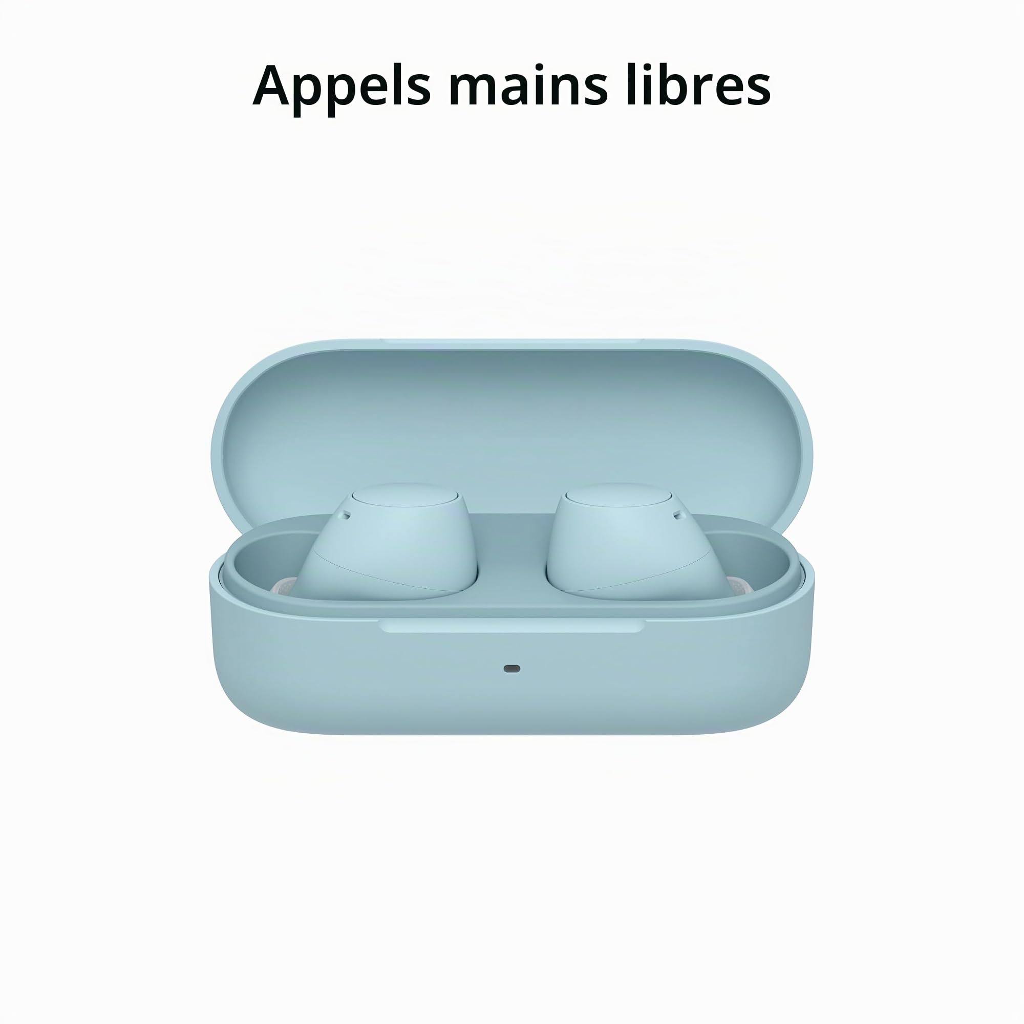 Sony WF-C510 Écouteurs Bluetooth sans fil TWS, micro, son ambiant, petits et confortables, IPX4, charge rapide, connectivité multipoint, égaliseur personnalisé
