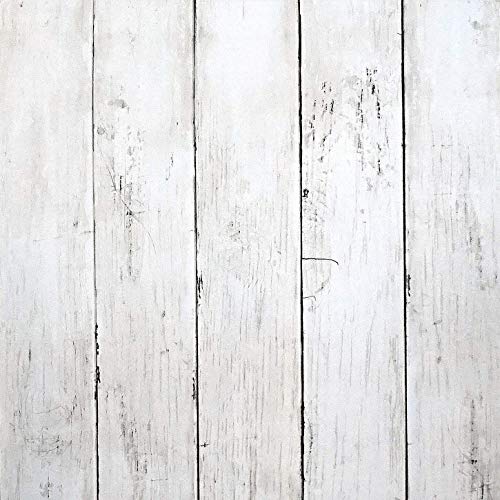 CiCiwind 82Ft×17.7In White Grey Wallpaper Wood Peel and Stick Wall Paper Vintage Self-Adhesive Removable Wood Panel Contact Paper Decoral Rv Living Room Laundry Hallway Closet for Walls Covering