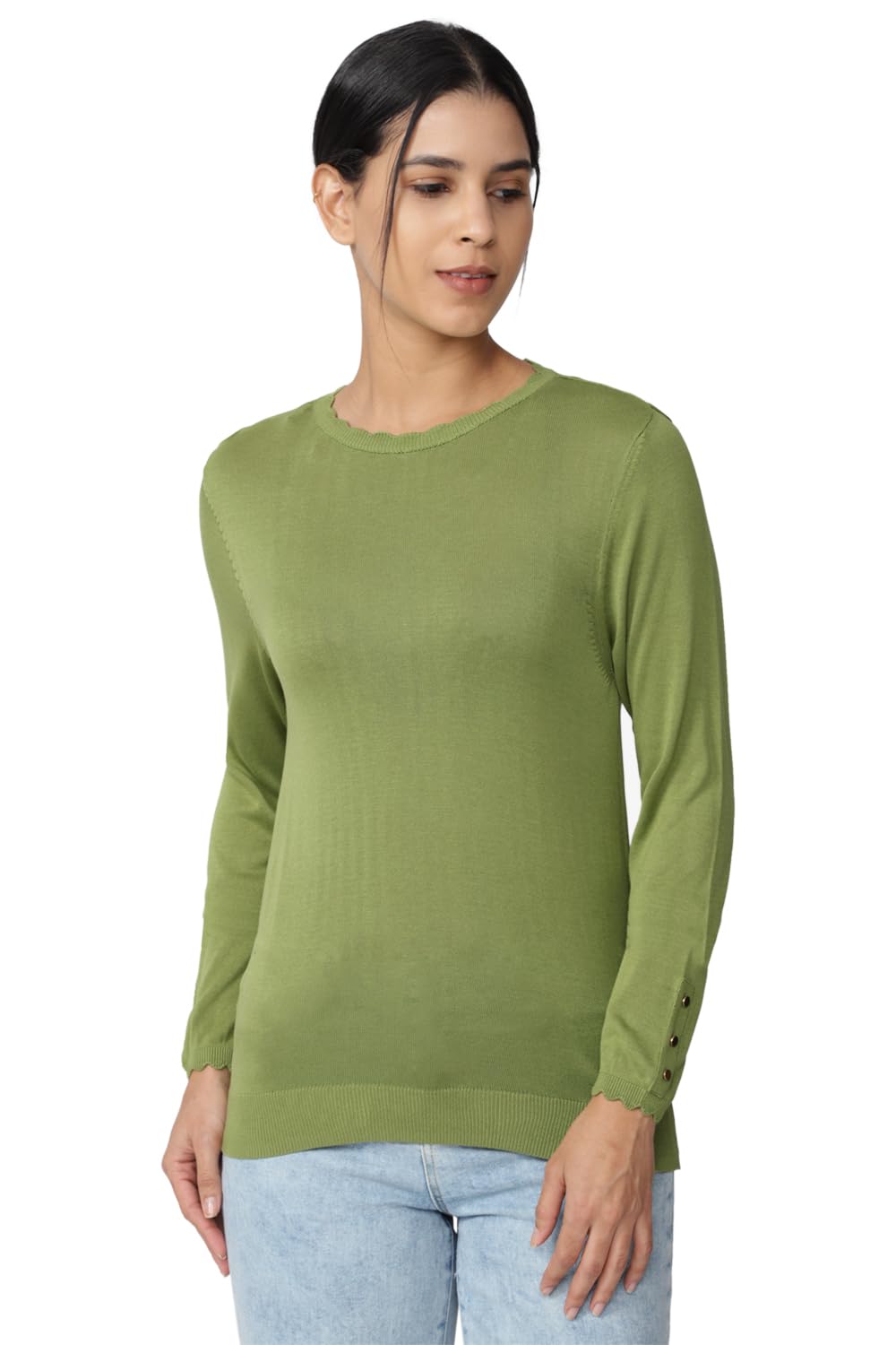 van heusen Women's Cotton Regular Fit Blouse-picture-30