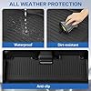Weize Floor Mats for Tesla Model Y Juniper 2025 2026 5-Seat, All Weather Non-Slip Front Rear Cargo Liner Second Row Seat Back Mats Trunk Mats Interior Accessories, 9 PCS Full Set #3