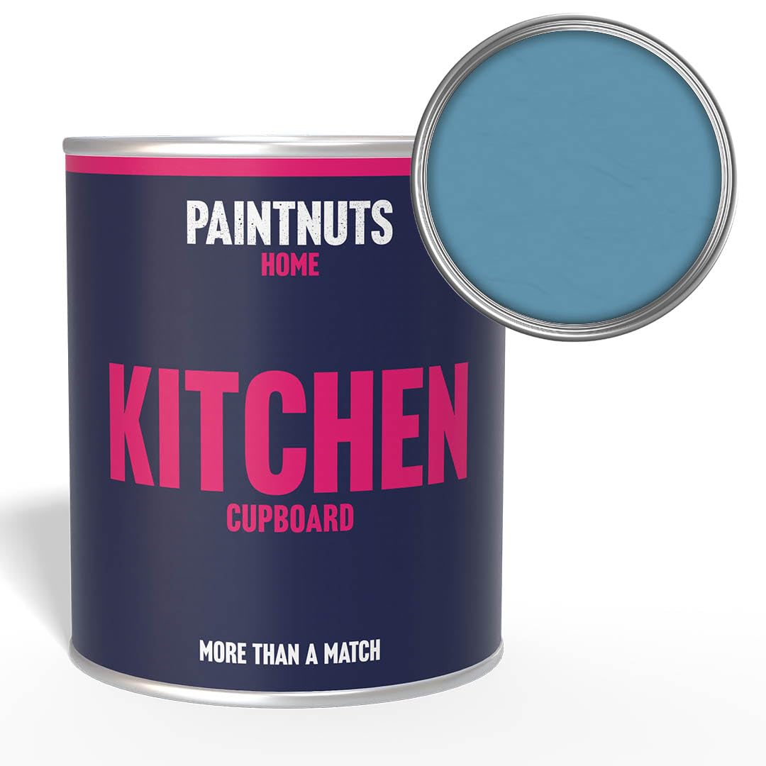 Paintnuts Pastel Blue Kitchen Cupboard Paint - Ral-5024 - Satin 250Ml Tin