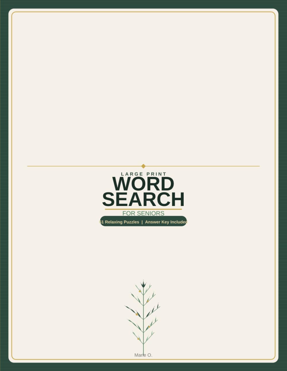 Large Print Word Search for Seniors
