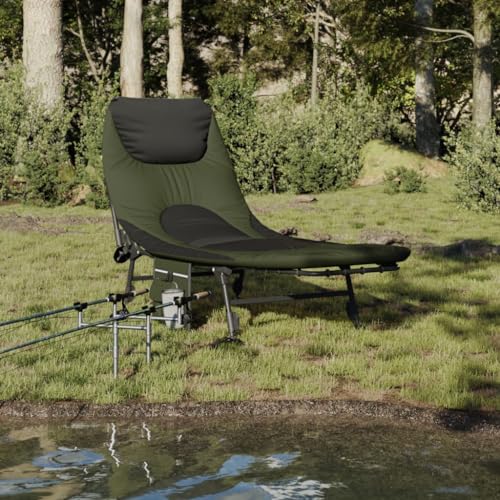 Snsowed Tumbona de Pesca con Patas para Barro Ajustable Plegable Verde, Tumbonas Jardin Exterior, Tumbona Piscina, Sun Lounger, Tumbonas De Jardin, Cama Jardin Exterior, Tumbona De Playa - 4006422