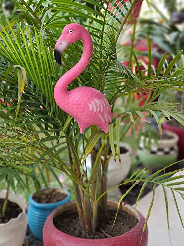 Image of RVS Stylish Garden Plastic Flamingo Garden Stake /Stick for Home, Garden, Planter, Balcony Decor Decoration Item (Pink | 11 * 5 Inch)