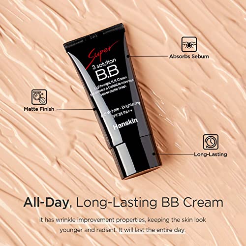 Hanskin Blendable Bb Cream With Spf 35Pa++, Velvet Matte Finish, [30G / 1.05 Oz] #TOP4