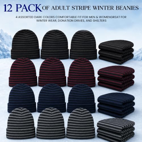 Image of Yacht & Smith Winter Beanies & Gloves For Men & Women, Warm Thermal Cold Resistant Bulk Packs