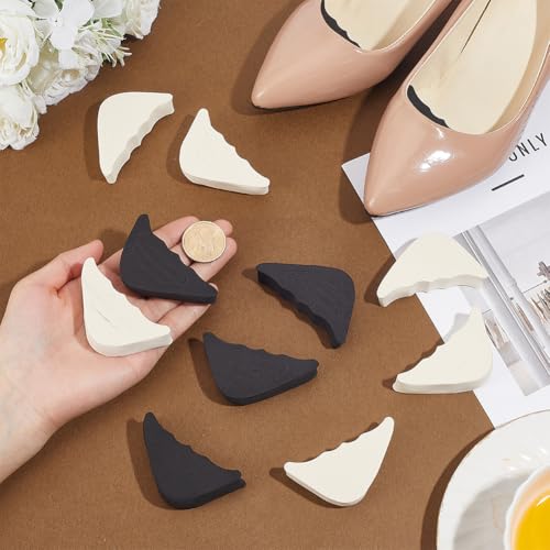 16 Pares de Relleno Ajustable para Dedos de Zapatos Negro y Beige miniatura 3