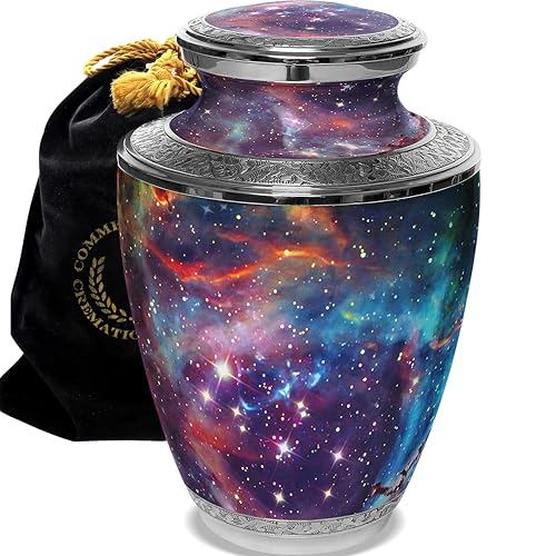 Image of Cosmic Galaxy Cremation Urns for Human Ashes Adult Female Urns for Ashes