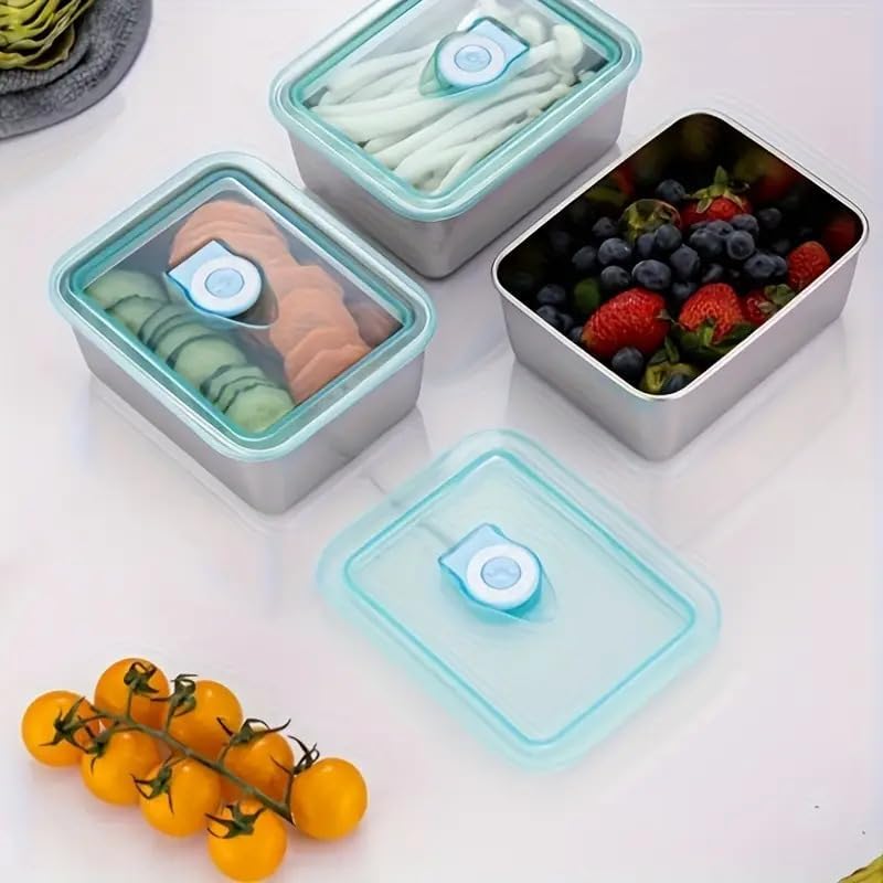 Image of Stainless Steel Food Storage Containers with Lids | Leakproof, Oven & Freezer Safe | Meal Prep & Lunch Boxes | Snack Container | Reusable Meal Prep Boxes (1)
