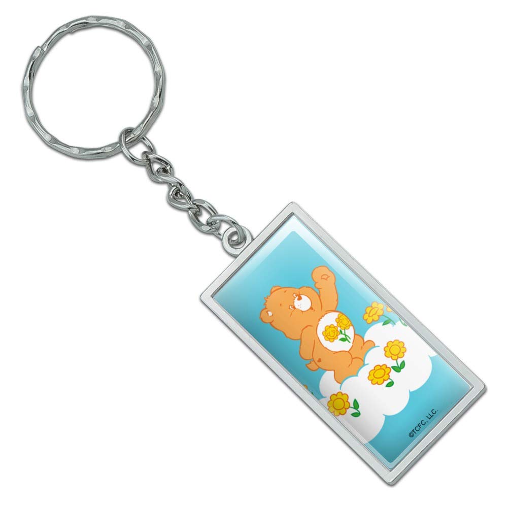 Amazon.com: Graphics and More Rectangle Care Bears Friend Bear Keychain in  Chrome Plated Metal : Clothing, Shoes & Jewelry