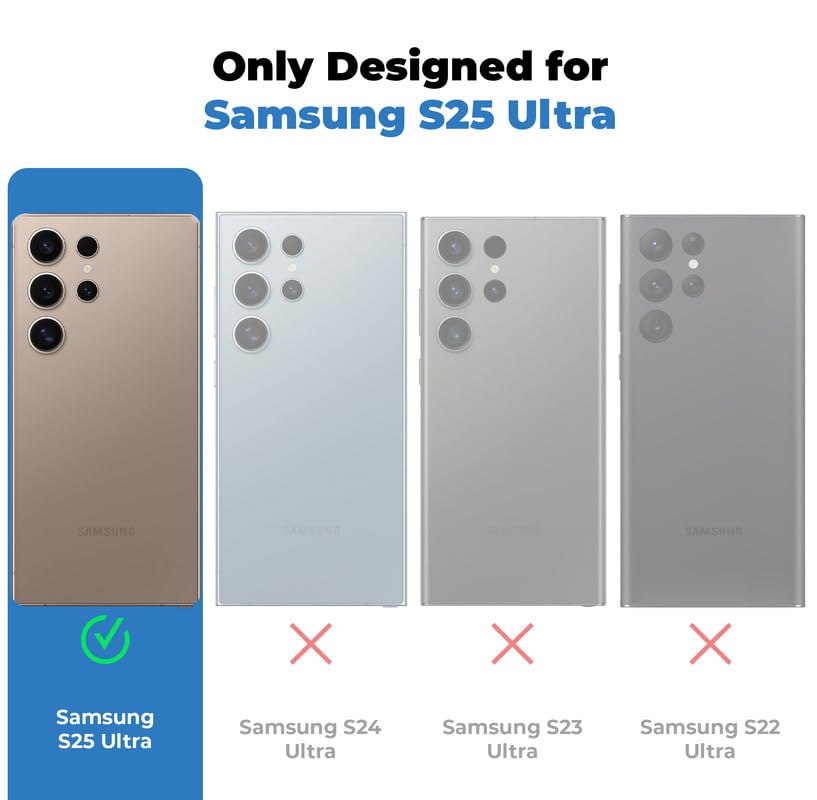 Image of Mr. Case Back Cover for Samsung S25 Ultra 5G Sleek Frosted Translucent Back with Wireless Charging Support | Anti-Scratch Shockproof Phone Case - Brown