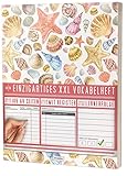 Mein Einzigartiges XXL Vokabelheft: 100+ Seiten, 2 Spalten, Register / Lernerfolge auf jeder Seite zum Abhaken / PR301 Seesterne / DIN A4 Soft Cover