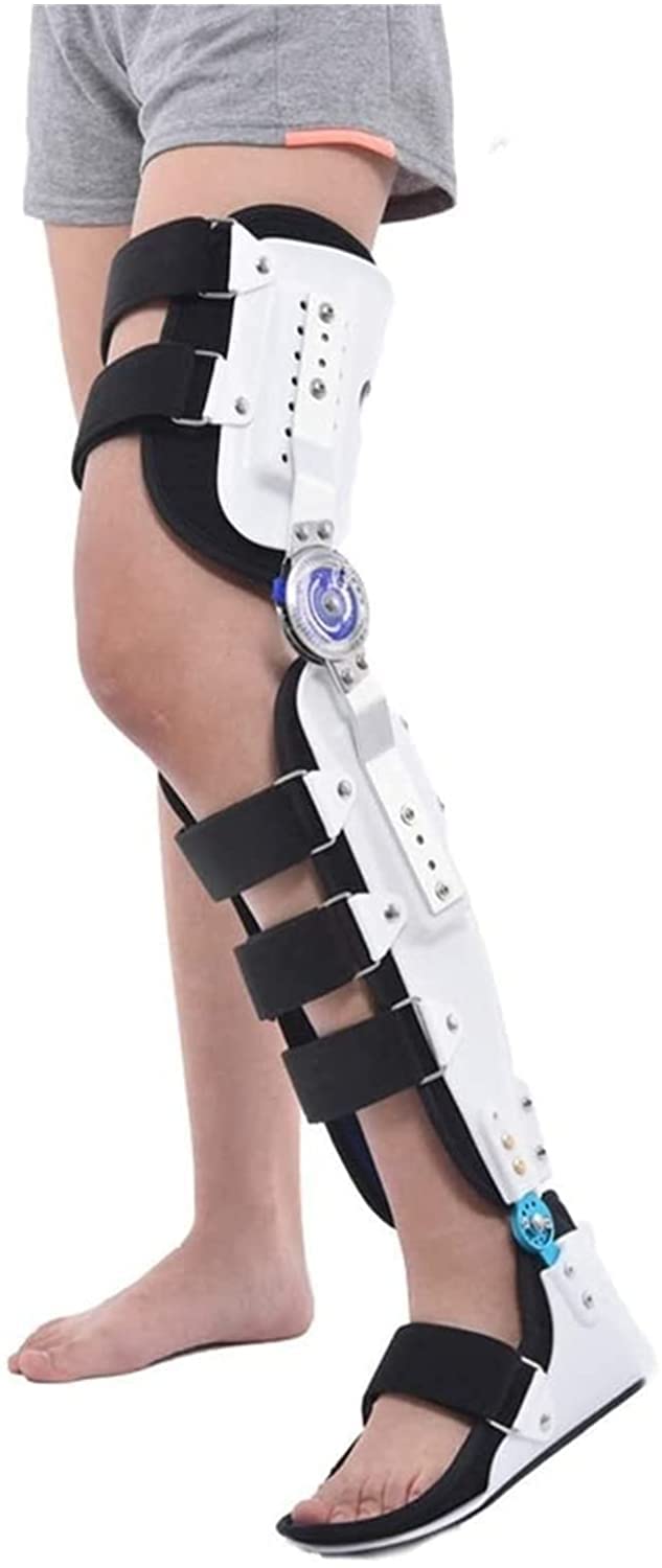 Rodillera transpirable con bisagras, ajustable, con bisagras, soporte de pierna recta, férula de rodilla para esguinces de rodilla, ligamentos, lesión articular, hiperextensión 22.7.27 (blanco