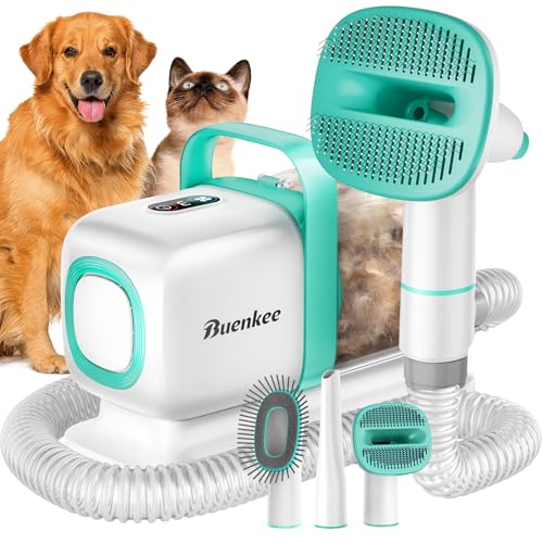 Dog Grooming Vacuum, Dog Hair Vacuum for Shedding Grooming, Low Noise Pet Grooming Vacuum for Dogs, Dog Grooming Kit with 15000pa Vacuum for Pet Hair