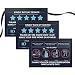 Pixelverse Design Rating Tip Accessories Driver Sign - (Set of 3) - 6" x 4" - Thick Laminated Large Rate Me Sign - Premium Gift for Car Driver - Interior Headrest No Smoking 5 Star Tipping Sign