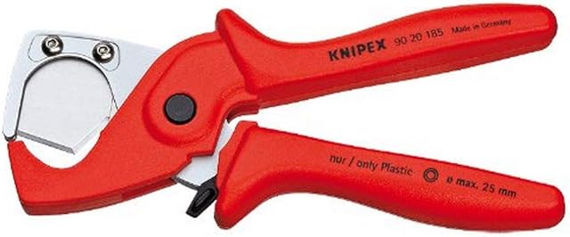 Knipex PlastiCut® Cutter for flexible hoses and plastic conduit pipes glass fibre reinforced plastic handles 185 mm 90 20 185