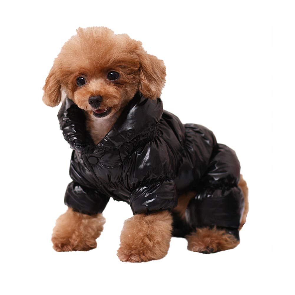 Classic Pet Down Jacket Outwear Dog Coat Dog Jacket Vest Waterproof Winter Outdoor Cat Jackets Dog Clothes Warm Dog Down Coat Thicken Cat Clothes Windproof Snowsuit Black A XXL