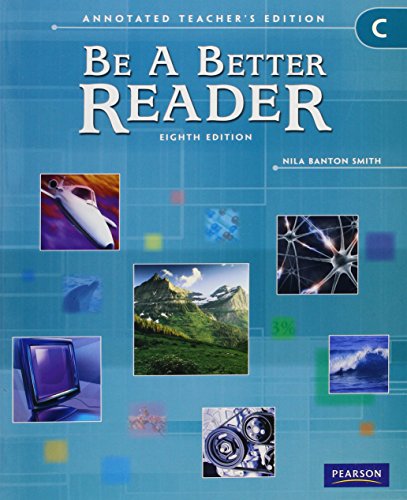 Be a Better Reader Level C Ate 0785466657 Book Cover