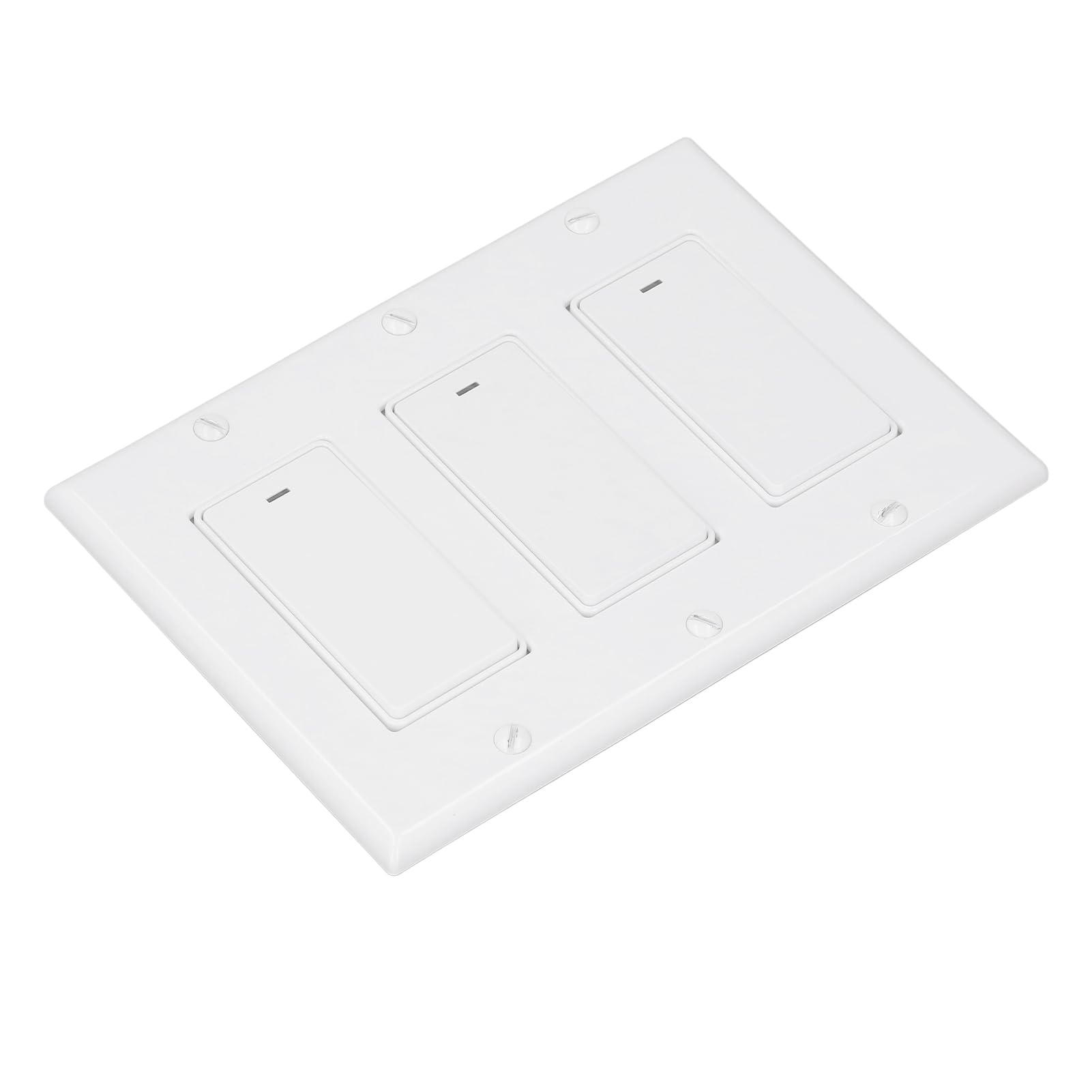Interruptor de Luz de Pared Inteligente, Interruptor WiFi Inteligente de 3 Bandas AC100~240 Panel de Vidrio Resistente a Arañazos de Funcionamiento Automático para el Hogar