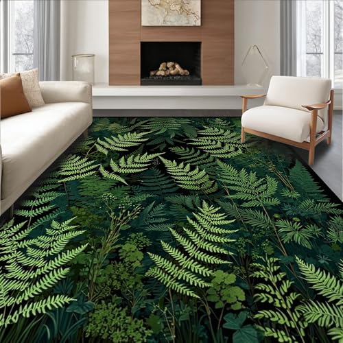 Tapete decorativo ODÍKA 8x10 Verde plano tejido