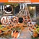 Halloween Deko Outdoor Set,Riesenspinne Dehnbare Spinnennetze für Innen/Außen, Garten,Tür Fenster Kamin Häuser Spukhaus&Partyzubehör-Schaurige Atmosphäre für Ihre Feier