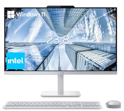 Lenovo 24" FHD All-in-One Desktop Computer for Home & Office,